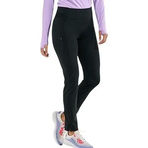 Coolibar Azora UPF 50+ Straight Leg Active Pants M Black Sun Protection Outdoor